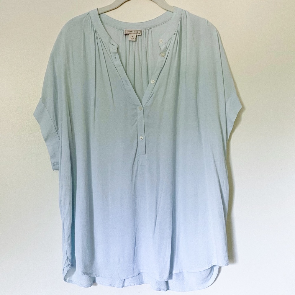 J Crew Point Sur Short Sleeve Shirt Sz M